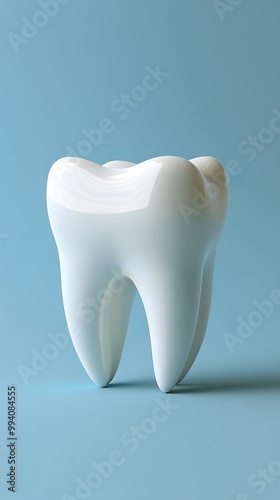 Dental care essentials on blue background: Tooth models, toothbrush, dental implants, and tools showcasing oral hygiene, dentistry, and modern dental care.