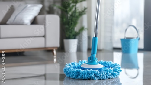 This mop has an extendable handle and a removable wringer, making it easy to clean floors without bending over. It spins 360 degrees, so you can reach every corner.