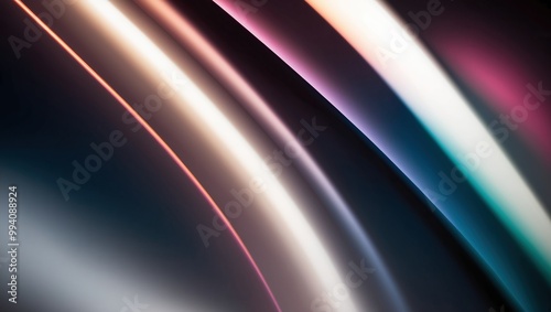 Dynamic abstract image featuring colorful flowing lines and soft light gradients, creating a modern and vibrant atmosphere suitable for design works.