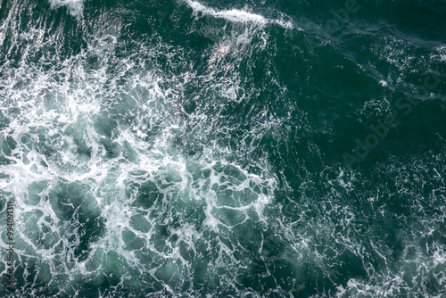 Sea foam green water background
