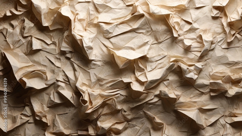 Background overlays a heavily crumpled, folded paper texture. Background overlays a heavily crumpled, folded paper texture.