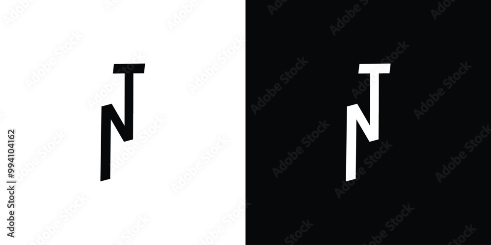 Modern and unique NT logo design Modern and unique NT logo design