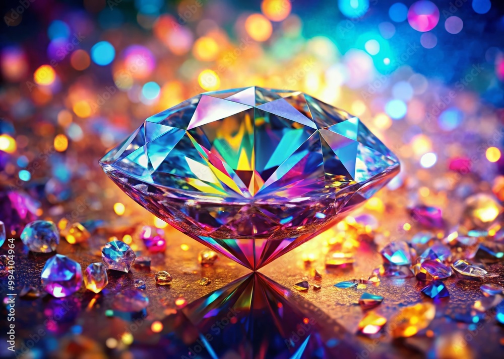 Elegant diamond texture background with shimmering facets for design and artistic applications Elegant diamond texture background with shimmering facets for design and artistic applications