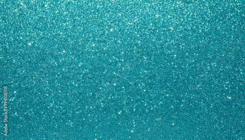 Turquoise Glitter Background. Wallpaper Texture.