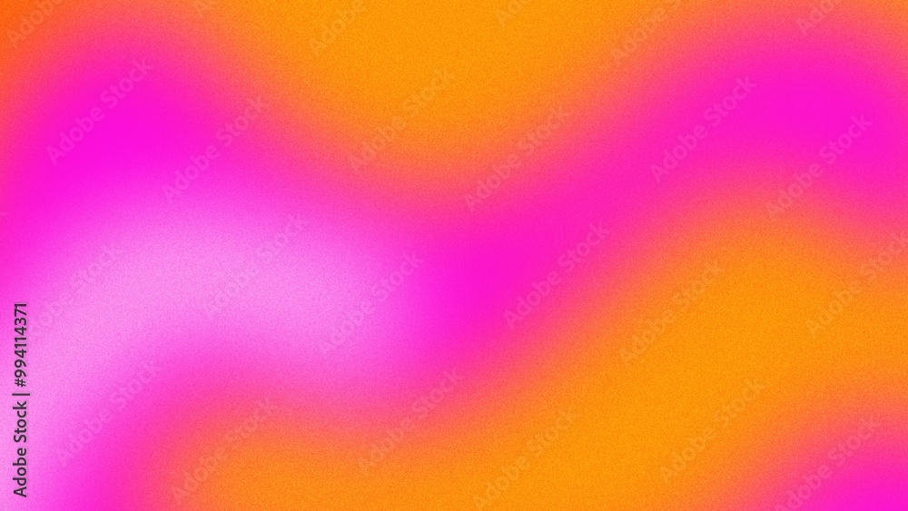 Obraz premium A textured gradient background with orange, white, and pink tones, showcasing a grainy noise effect that enhances its abstract poster appeal.
