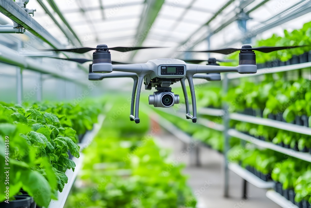 Futuristic Farm with Advanced Agricultural Drones Vertically Stacked Hydroponic Gardens and Precision Farming Technologies for Efficient and Sustainable Crop Cultivation Futuristic Farm with Advanced Agricultural Drones Vertically Stacked Hydroponic Gardens and Precision Farming Technologies for Efficient and Sustainable Crop Cultivation