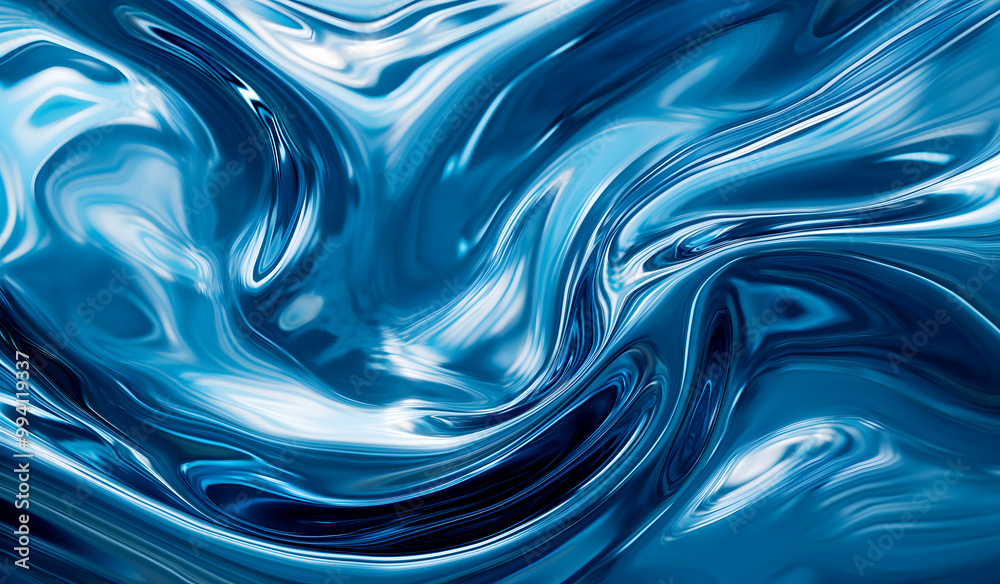 Glossy, flowing blue abstract background with smooth, liquid-like textures and deep, vibrant hues, ideal for modern digital art, futuristic branding, and creative visual projects Glossy, flowing blue abstract background with smooth, liquid-like textures and deep, vibrant hues, ideal for modern digital art, futuristic branding, and creative visual projects