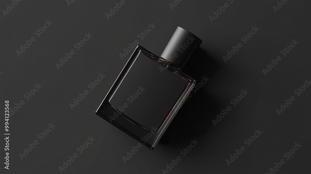 Black Perfume Bottle Mockup Black Perfume Bottle Mockup