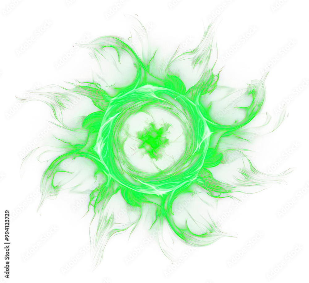 Obraz premium PNG Green fire backgrounds pattern light.