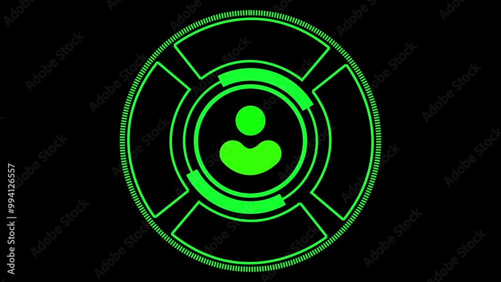User profile Security shield icon animation User profile Security shield icon animation