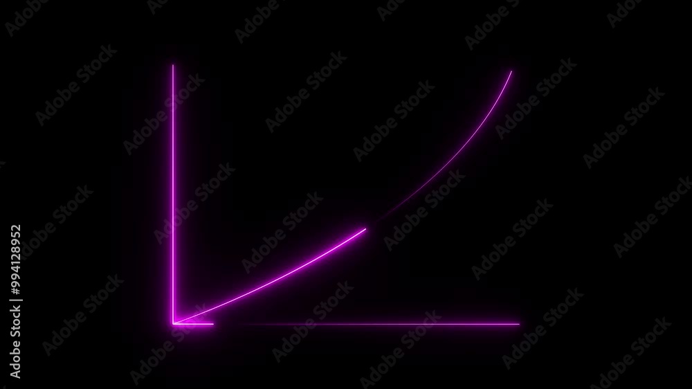 Animation of Neon business graph chart icon animation . Neon business increases concept animated. Animation of Neon business graph chart icon animation . Neon business increases concept animated.