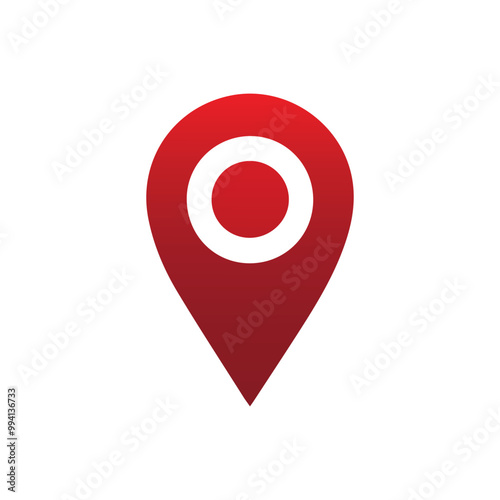 Pin Pointer Location Icon Illustration.