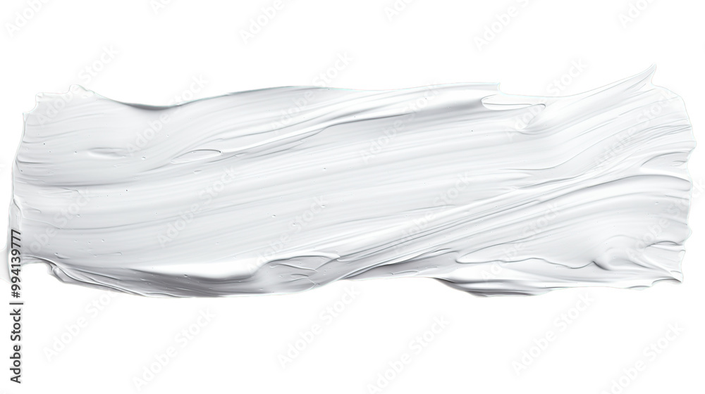 White paint stroke texture background abstract art