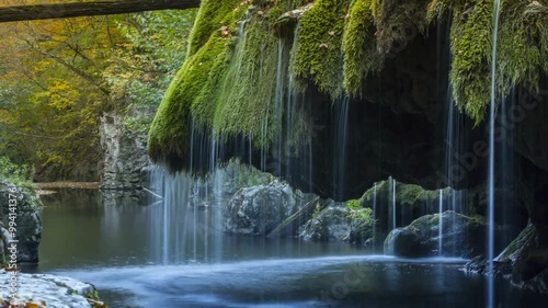 Timelapse Of Bigar Waterfall A Stunning Natural Wonder In Oravita Romania 00:10 photo