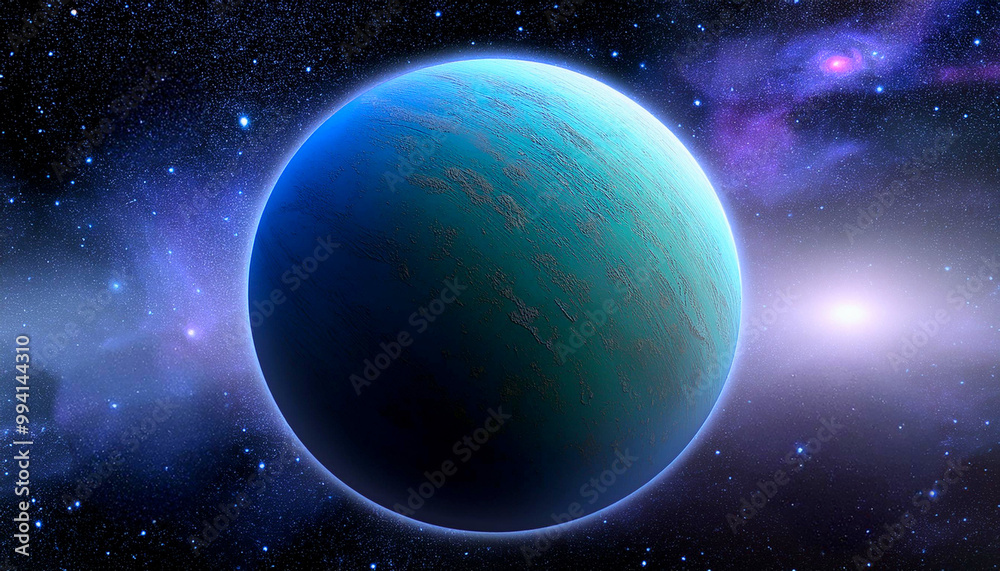 Obraz premium A large planet floating in outer space