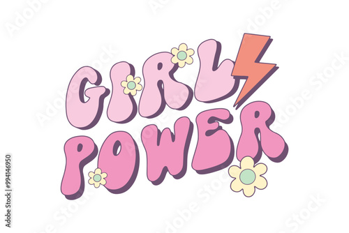 Girl Power Sublimation T shirt Design
