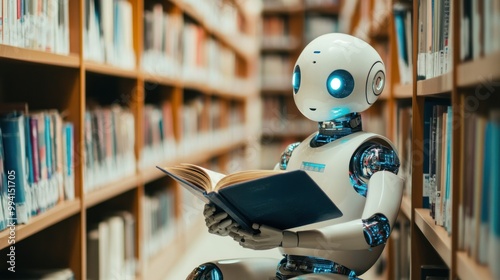 Robot Reading in Library