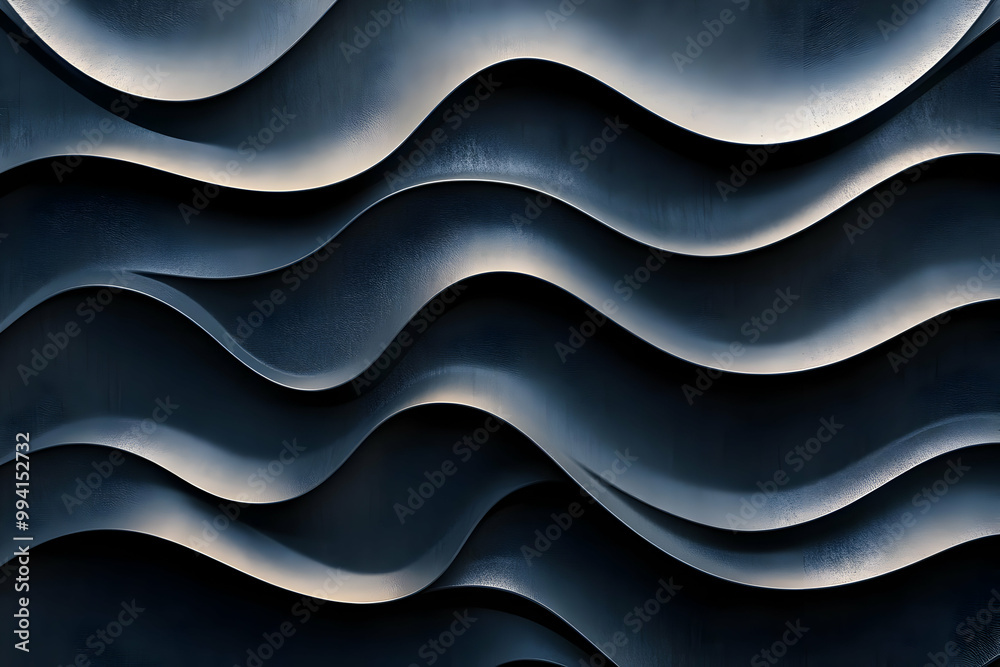 Abstract background of dark gray wave-shaped pattern Abstract background of dark gray wave-shaped pattern