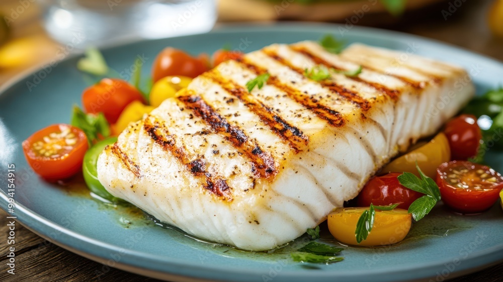 The Grilled Fish with Tomatoes The Grilled Fish with Tomatoes