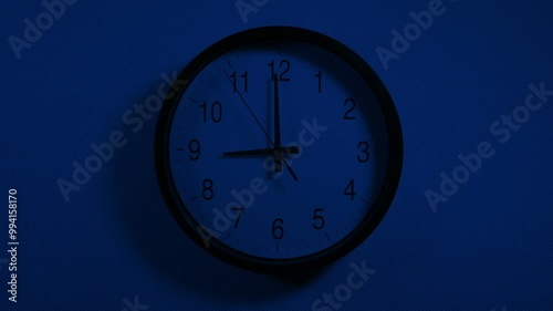 Wallpaper Mural Clock Near Nine In The Evening
 Torontodigital.ca