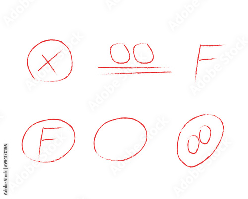 Subject fail icon sheet illustration eps vector file