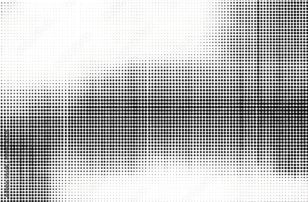 Black and white dot pattern. Halftone dotted grunge texture - generative AI Black and white dot pattern. Halftone dotted grunge texture - generative AI