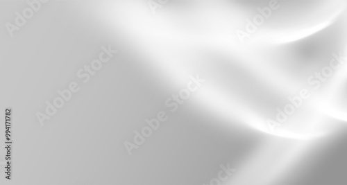 Glare from the sun's rays on the wall. Blurred shadows in the room. Soft overlay of natural light. Abstract background for product presentation.Natural light layout.