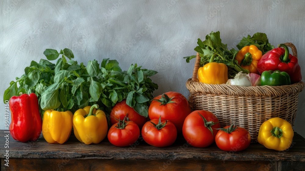 The Colorful Vegetable Arrangement The Colorful Vegetable Arrangement
