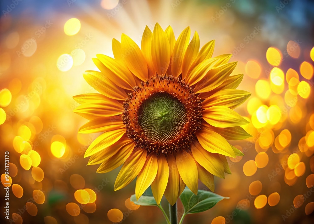 Fototapeta premium Elegant Sunflower Outline Clipart for Creative Projects, Printables, and Graphic Design Use