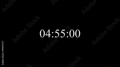 5 minutes countdown with milliseconds 