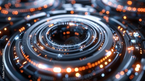 Wallpaper Mural Abstract concept includes a circle. The wallpaper is geometric and decorative. Torontodigital.ca