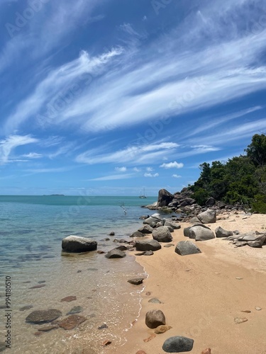 beach with rocks 