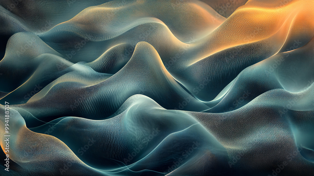 Abstract Geometric Wave Pattern