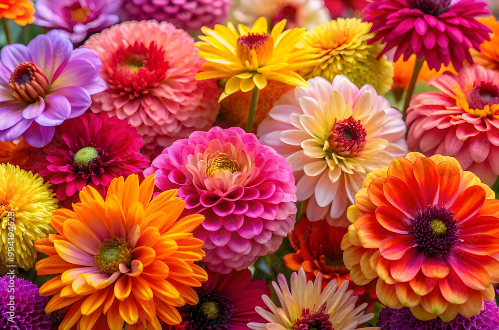 bouquet of colorful asters background bouquet of colorful asters background