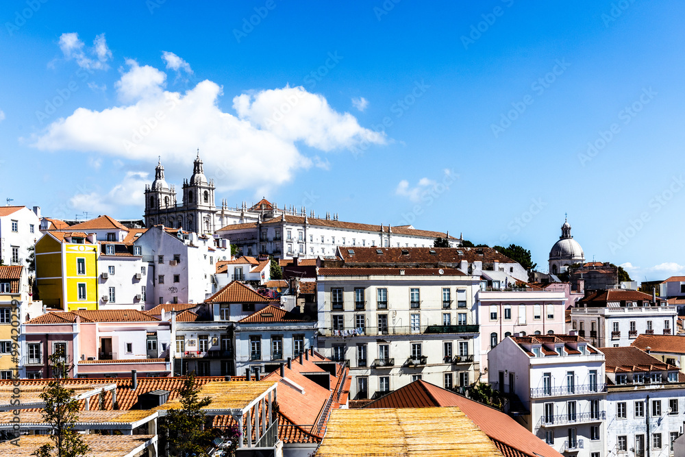 View of São Vicente de Fora Monastery, Lisbon Portugal View of São Vicente de Fora Monastery, Lisbon Portugal
