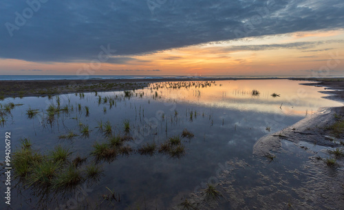Sunrise on the Caspian Sea ...