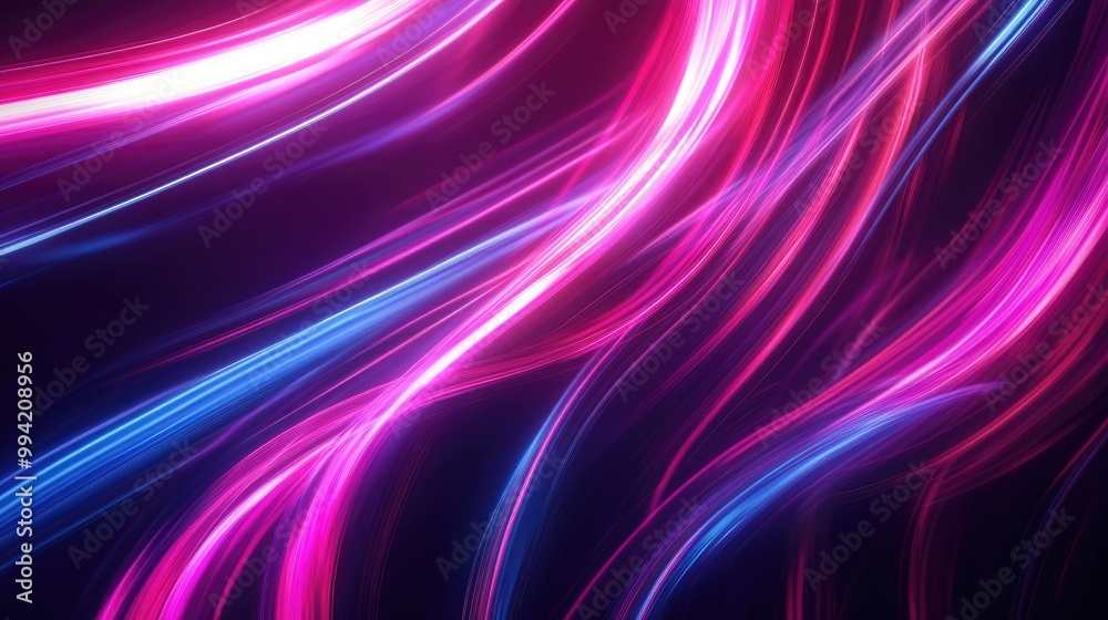 Neon glowing lines create a magical energy and light motion background serving as a 2D cartoon wallpaper template Neon glowing lines create a magical energy and light motion background serving as a 2D cartoon wallpaper template