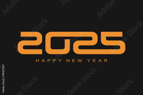 2025 gold design on black background chinese style logo horizontal.