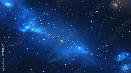 Wallpaper Mural Abstract cosmic background featuring stars nebulae and constellations A realistic night sky with a fantasy galaxy ambiance Stellar and planetary elements create a captivating universe backdrop Torontodigital.ca