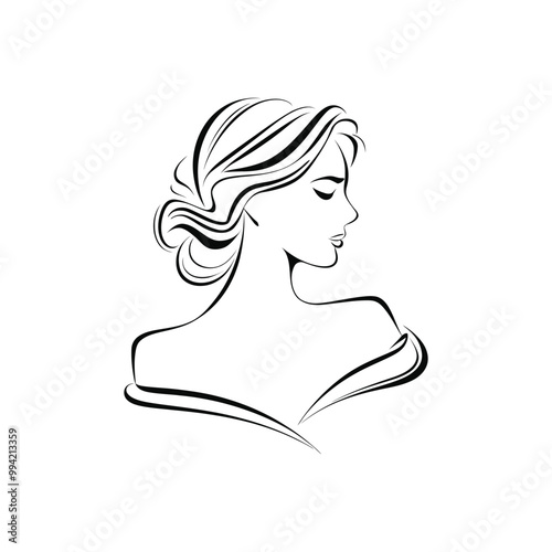 Girl logo Female Silhouette logo Woman silhouette logo Exotic Beautiful Woman Premium Vector Silhouette Pilates Woman Logo Women Logo