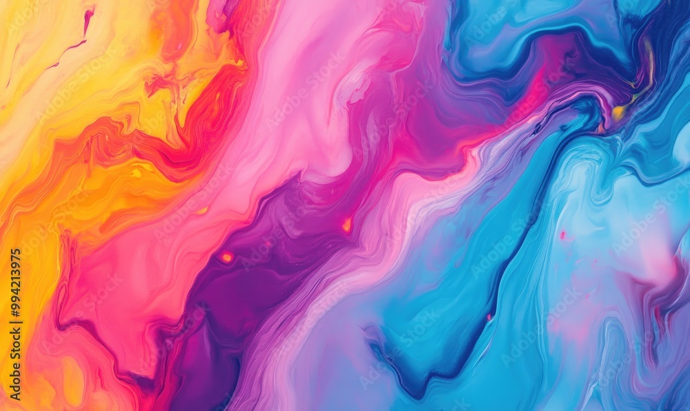 Vibrant multicolored abstract background in fluid art style Ideal for contemporary fashion design and wallpapers Vibrant multicolored abstract background in fluid art style Ideal for contemporary fashion design and wallpapers