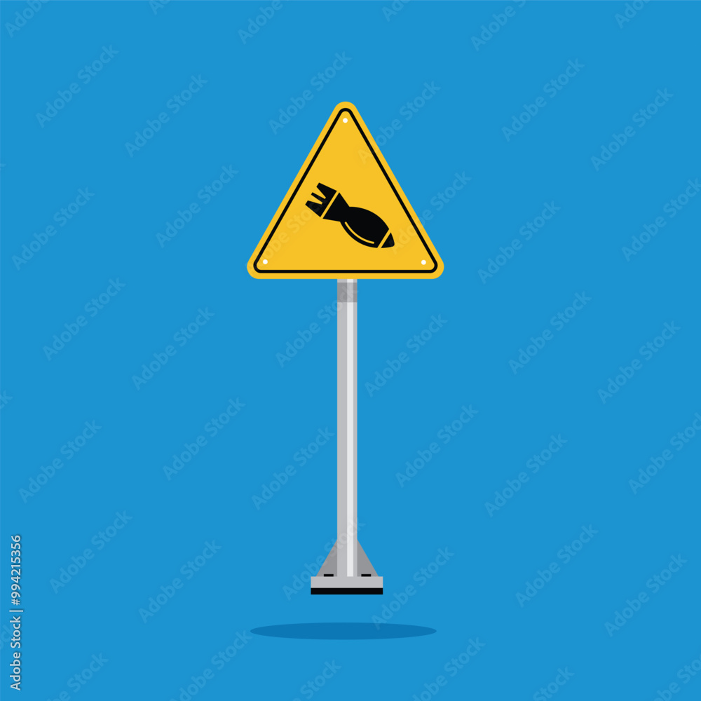 missile warning with yellow triangle board. Suitable for posters and web icons
missile warning with yellow triangle board. Suitable for posters and web icons