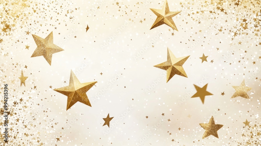 Whimsical cartoon overlay featuring golden stars scattered randomly floating and falling A chaotic dreamy template evoking a magical night sky on a light background Whimsical cartoon overlay featuring golden stars scattered randomly floating and falling A chaotic dreamy template evoking a magical night sky on a light background