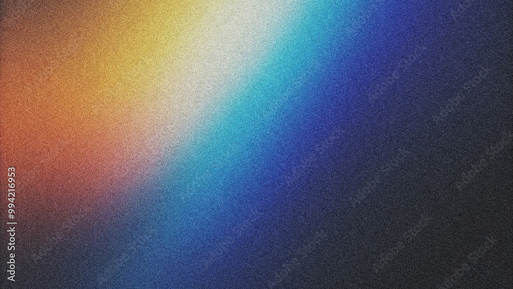 Colorful Gradient Background with Grainy Noise Texture. Modern and Futuristic Design with Smooth Fluid Shapes, Ideal for Posters with a Unique Visual Appeal