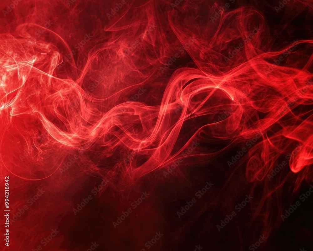 Vibrant red smoke swirls in the background creating a dynamic and eye catching visual effect Vibrant red smoke swirls in the background creating a dynamic and eye catching visual effect