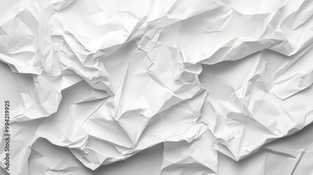 White crumpled paper background texture White crumpled paper background texture