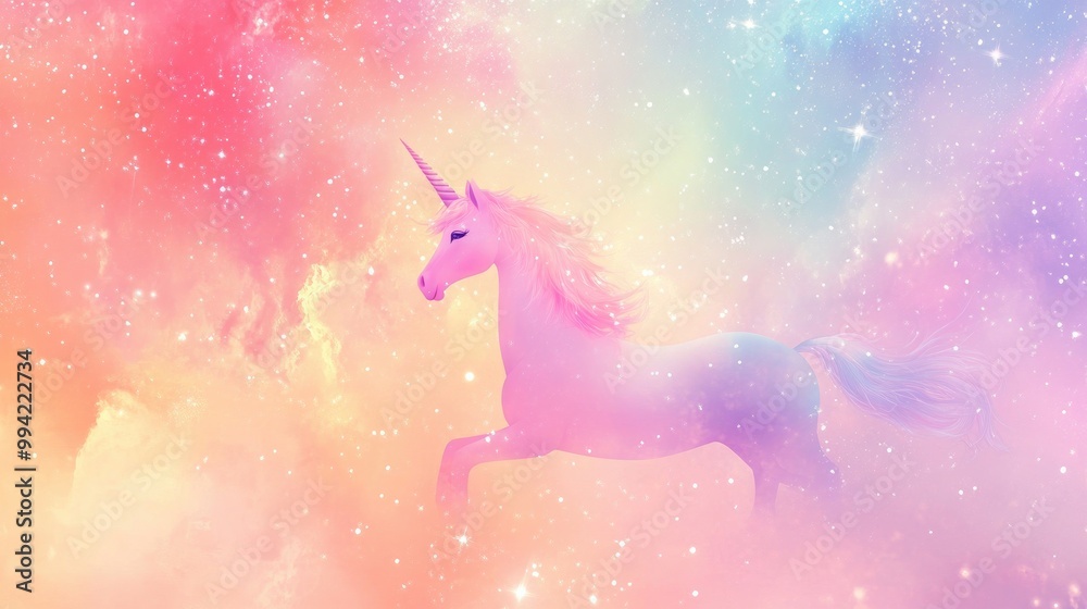 Pastel rainbow background featuring a whimsical unicorn in a sparkly sky A candy themed galaxy with a watercolor texture creates an enchanting feminine magic wallpaper in a holographic 2D cartoon Pastel rainbow background featuring a whimsical unicorn in a sparkly sky A candy themed galaxy with a watercolor texture creates an enchanting feminine magic wallpaper in a holographic 2D cartoon