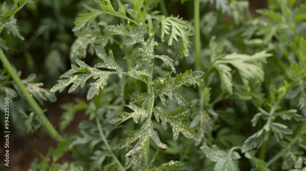 Aphids Causing Significant Damage to Carrot Leaves – Yellowish Patches and Reduced Quality in Roots Due to Chlorophyll Depletion Aphids Causing Significant Damage to Carrot Leaves – Yellowish Patches and Reduced Quality in Roots Due to Chlorophyll Depletion