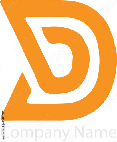 D letter logo