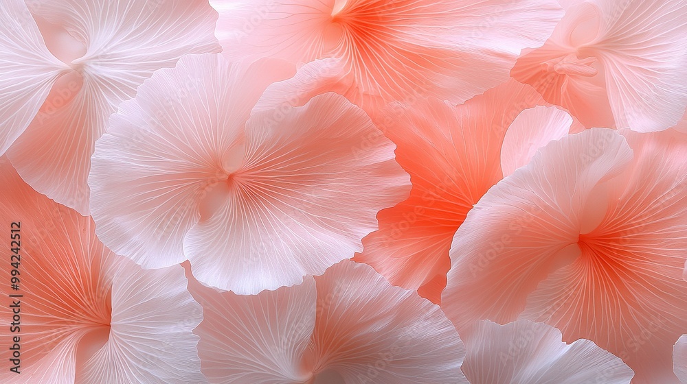 A close-up of a pink and white bouquet featuring a single white flower in the center A close-up of a pink and white bouquet featuring a single white flower in the center